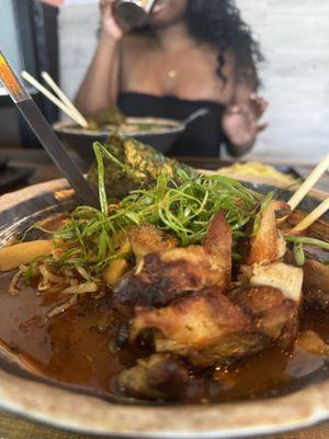 Spicy Cajun chicken ramen