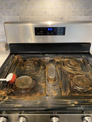 Deep clean stove