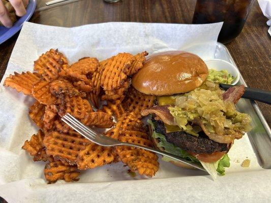 Sugar creek burger + sweets