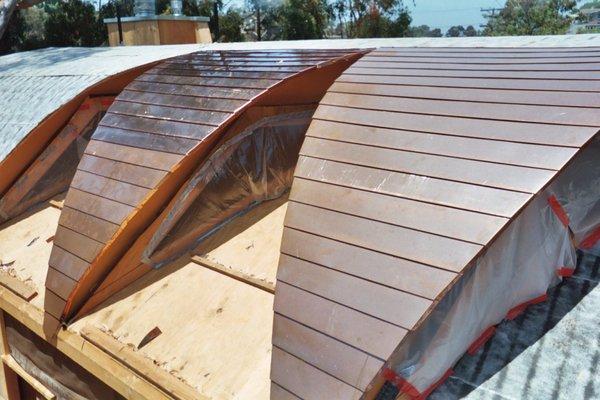 Horizontal Copper Roof