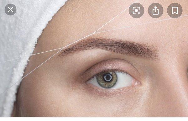 Eyes brow threading