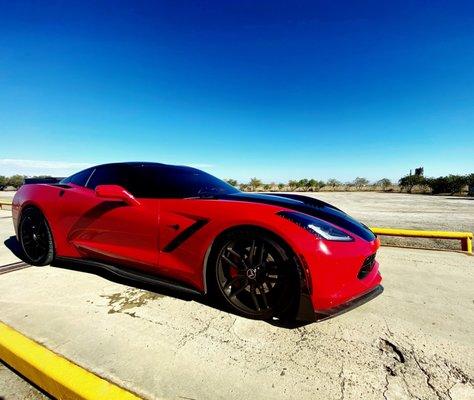 Tint they did on my Vette