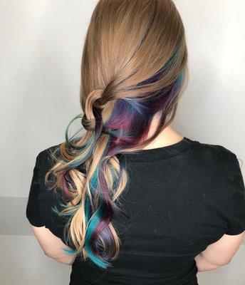 Mermaid dream. Done by our amazing stylist Vanessa!