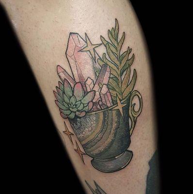 Cute succulent teacup by Marina/Lady Hades