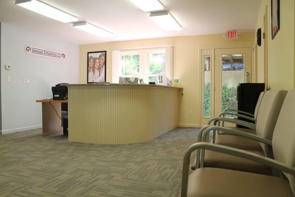 Front Desk and Patient Waiting Area