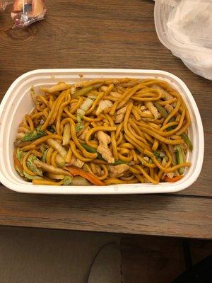 Chicken lo mein