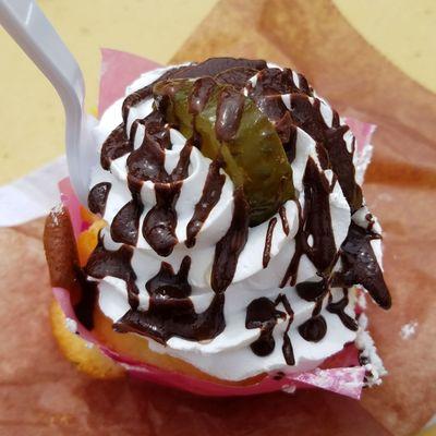 Chocolate covered pickle cupcakes from picklesburgh ... YUMMY