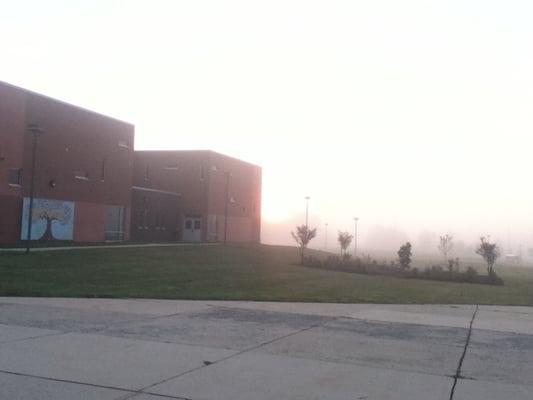 A beautiful view of the high school