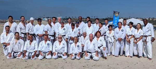 San Diego Beach Practice, October 7, 2023. A gorgeous SoCal day at South Ponto Beach in Carlsbad under the instruction of Godan Tom Muzila.