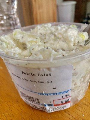 Robinson's Deli -- their "famous" potato salad (good, but contains added sugar, which IMO is unnecessary)