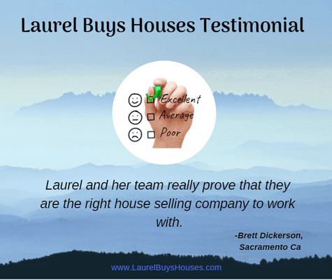 Brett left us a great review on Google! "Laurel and her team really prove that they are the right house selling company to work with."