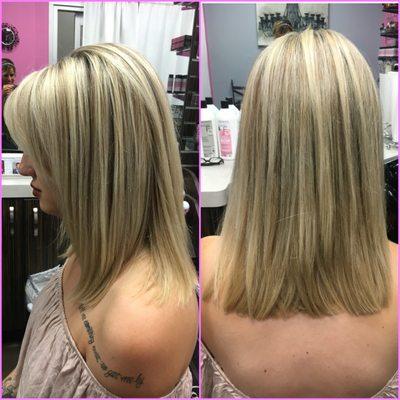 Cool blonde highlights