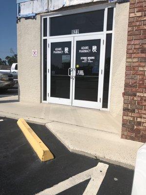 Storefront post hurricane.