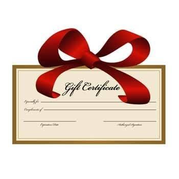 We offer gift certificates!