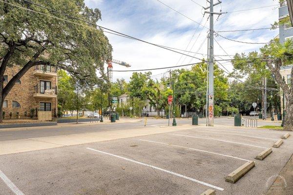 Resident's parking spaces