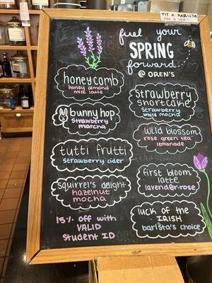 Spring specials