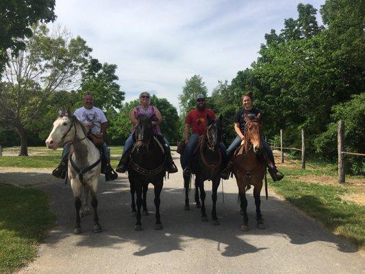 Heading out on the trails