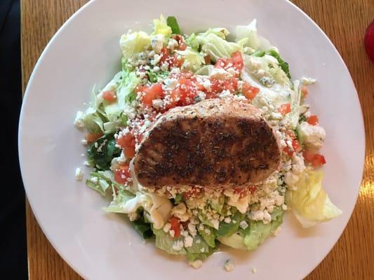 Black and Bleu Tuna Salad with blue cheese crumbles