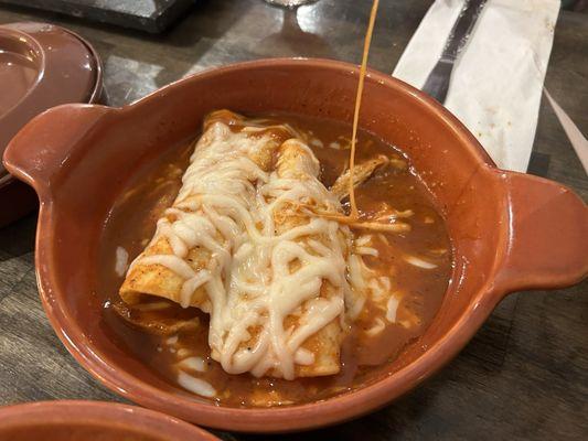 Chicken enchiladas