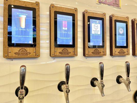 Beers on tap