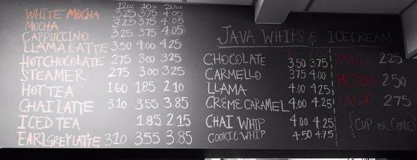 Chalkboard Menu 3