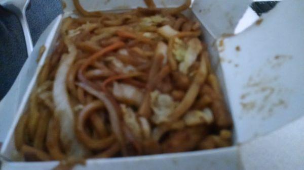 Hubby's choice, lo mein.