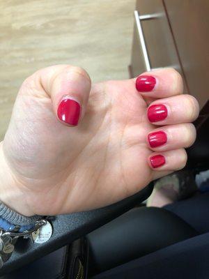 Gel manicure two weeks after