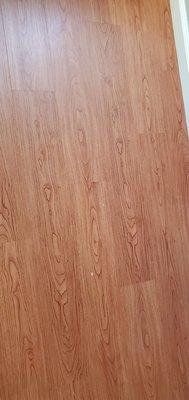 Stains on floor (easily wiped off)