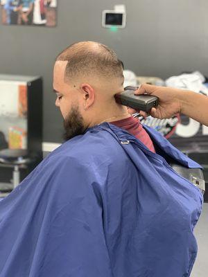 Low bald fade