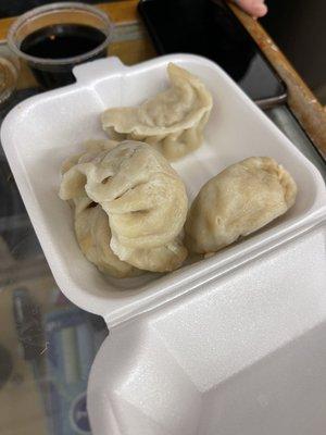 Dumplings with dumpling sauce