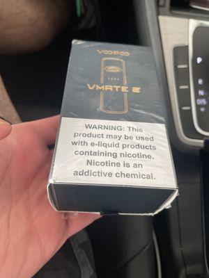 Unopened vape