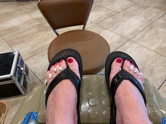 Saginaw Nail & Spa Tracy did a great job on my pedicure. Everyone is so friendly I've been coming since they opened.