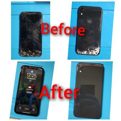 iPhone Xr Front Screen and Back Glass Replacement