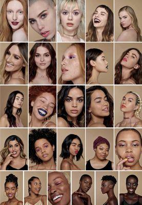 Diverse inclusive Beauty Advertising campaign for Urban Decay Cosmetics shot by female beauty photographer Jamie Nelson New York, NYC