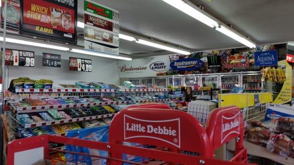 Inside the convenience store