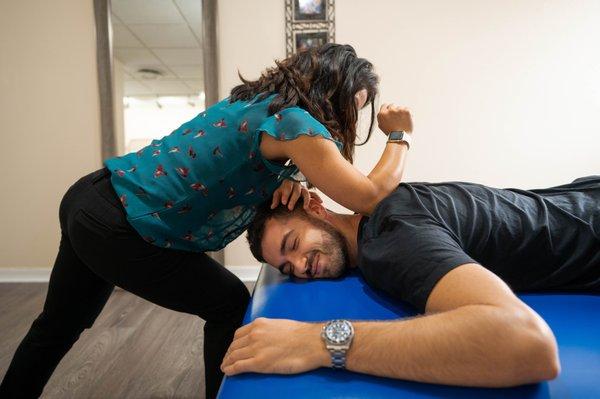 Levator release for neck and upper back