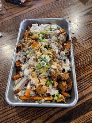 Filthy Fries + Chicken + Sweet Potato Fries