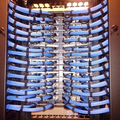 Back of 110 Data Patch panel