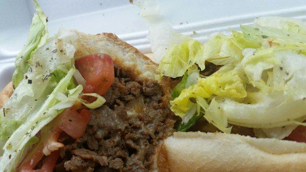 Cheesesteak hoagie