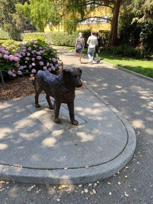 Shaggy Dog Statue