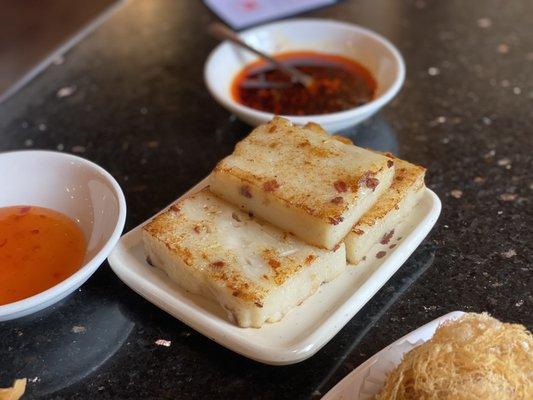 White radish squares.  I love it!!