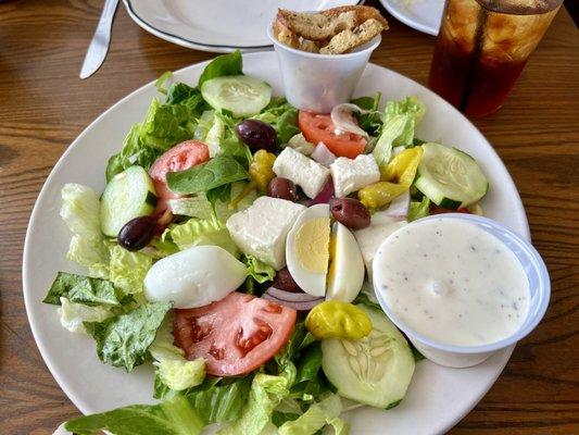 Delicious Greek Island salad