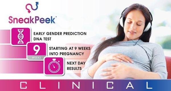 Our 100% accurate DNA test can tell you if you're having a boy or girl at 9 weeks into pregnancy!