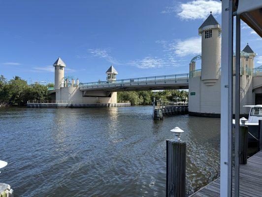 Bridge near the restaurant waterfront side.