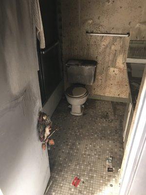 Bathroom after Fire Damage