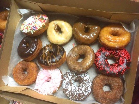 Recommended from Lonny C's Donuts: pumpkin, maple, plain, coconut, blueberry, chocolate