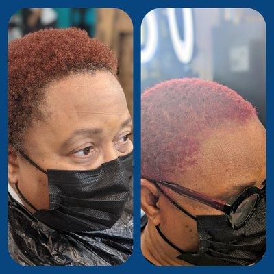 Color on short cut