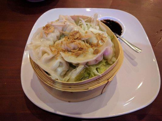 Steamed chicken dumplings..!