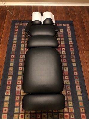 All new chiropractor machine reupholstered!