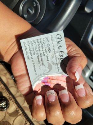 Love my nails. Very affordable. Good service.